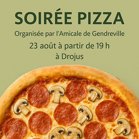 🍕 Une soirée pizza au feu de bois vous attend à Gendreville !
